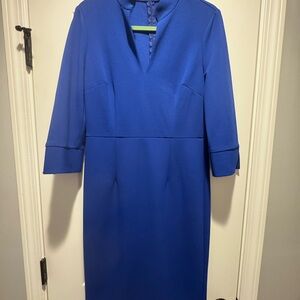Donna Morgan Royal Blue Long Sleeve Dress